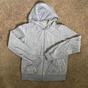 Belle du Jour Polka-Dot Zip-Up